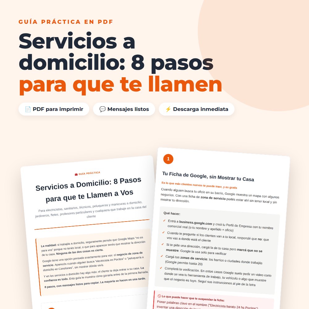 Servicios a Domicilio: 8 Pasos para que te Llamen a Vos