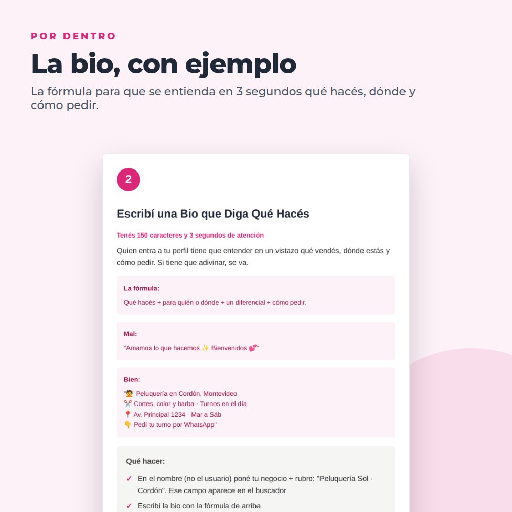 Instagram para tu Negocio: 8 Pasos para que te Traiga Clientes, imagen 3