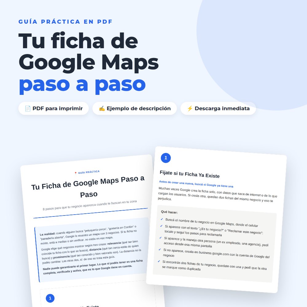 Tu Ficha de Google Maps Paso a Paso