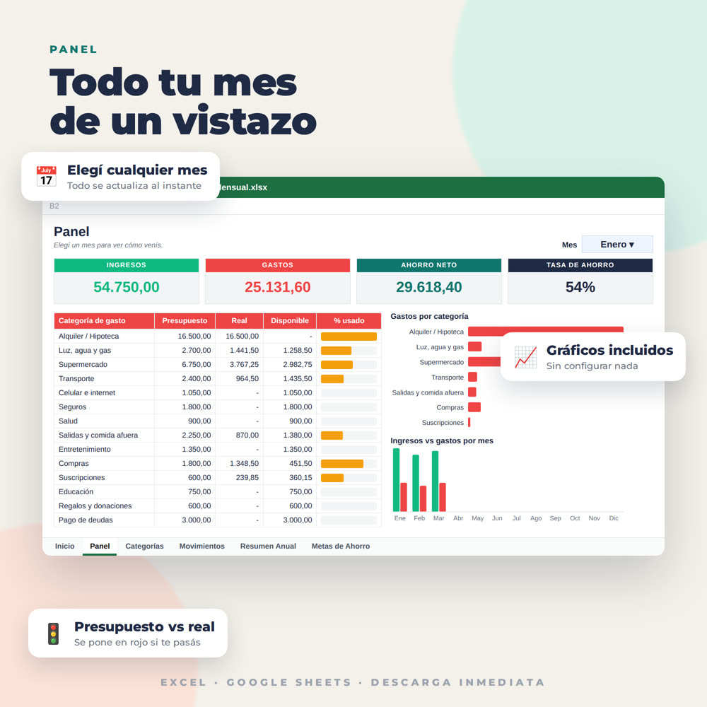 Planificador de Presupuesto Mensual, imagen 2
