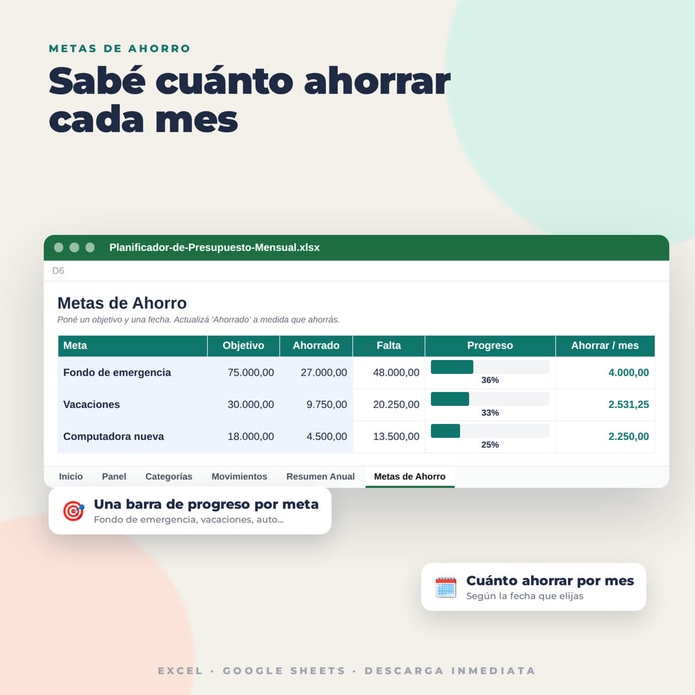 Planificador de Presupuesto Mensual, imagen 3